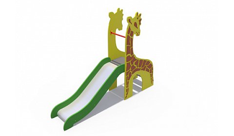 ИО 07100 Горка Жираф Н-750 (металлический скат)