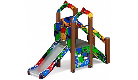 Горка Малыш (Граффити) - ИО 41.01.01-03 - Н=750