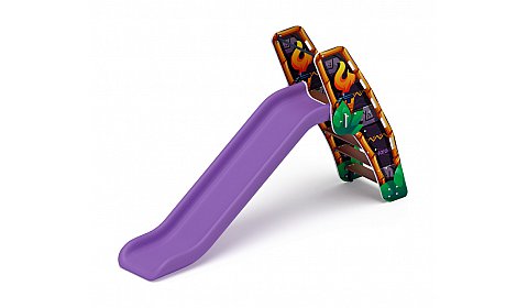 Горка пластиковая - ИО 42.01.01-02 - (сиреневый скат) H=1200 (Майя)