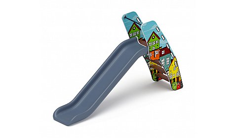 Горка пластиковая - ИО 42.01.01-05 - (серый скат) H=1200 (Город)