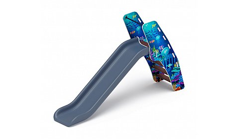 Горка пластиковая - ИО 42.01.01-07 - (серый скат) H=1200 (Морской)