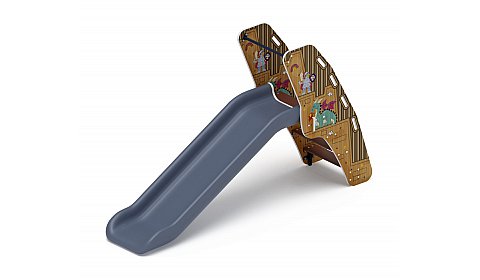 Горка пластиковая - ИО 42.01.05-05 - (серый скат) (Картонное королевство)H=900