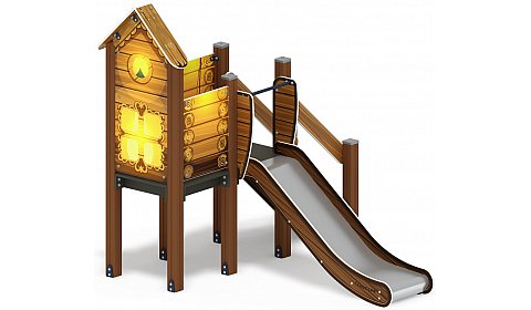 Горка с домиком - ИО 41.01.05-02 - (ЭКО) H=900