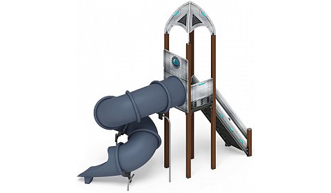 Горка тоннельная - ИО 45.14.01-01 - Космопорт (Серый) H=2000