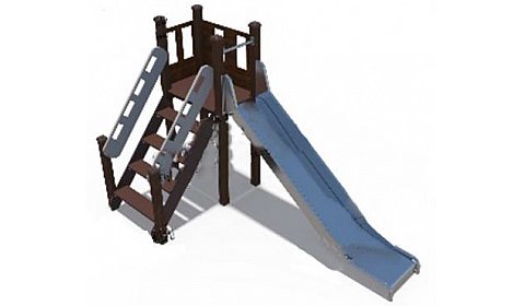 ИО 73010 Горка (скат из нержавеющей стали Н-1200)