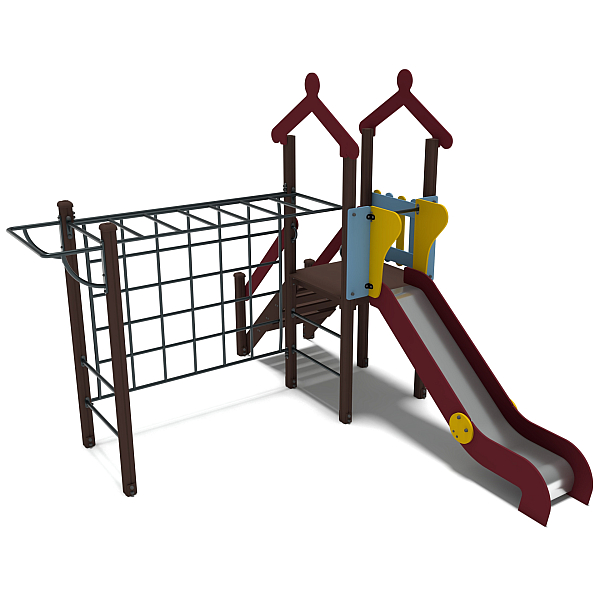 ДИО 04109 Детский игровой комплекс с металлическим скатом Н-1200