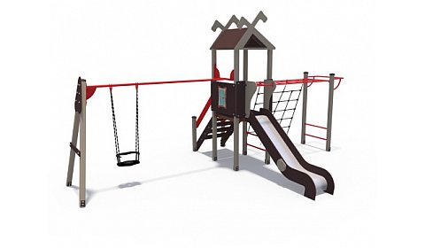 ДИО 06050 Игровой комплекс серии Лесная долина Н-1200 с качелями