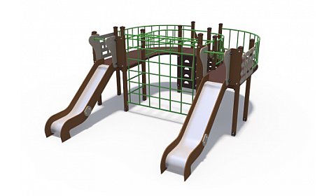 ДИО 04050 Детский игровой комплекс серии Браун Встречные мосты Н-1200