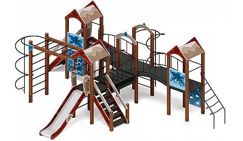 Дворик детства (Алтай) - ДИК 2.01.4.02-04 - Игровой комплекс H=1200