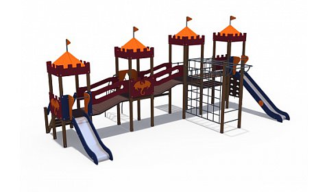 ДИО 02030 Детский игровой комплекс серии империя "Китайская стена" Н-900, Н-1500