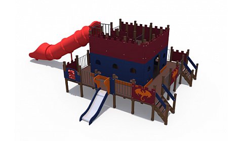 ДИО 13050 Детский игровой комплекс Дворец чудес  Н-2000 (пластиковая труба) и Н-750