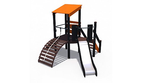 ДИО 10210 Игровой комплекс серии Геометрия (металлический скат Н-900 мм)