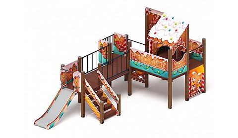 Теремок (Пряничный домик) - ДИК 1.07.01-02 - Игровой комплекс H=900