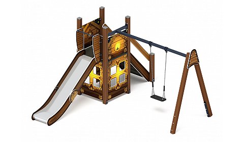 Счастливое детство (ЭКО) - ДИК 2.01.01-02 - Игровой комплекс H=1200