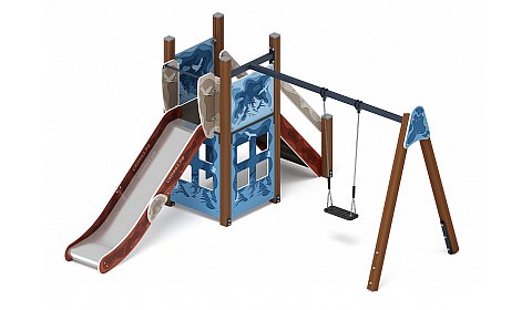 Счастливое детство (Алтай) - ДИК 2.01.01-04 - Игровой комплекс H=1200