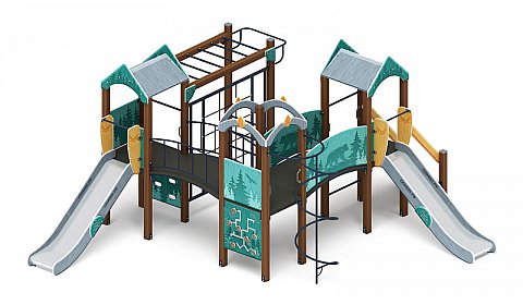 Городок (Тайга) - ДИК 2.01.3.01-03 - Игровой комплекс H=1200