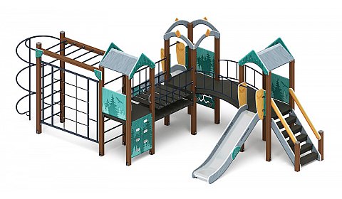 Городок (Тайга) - ДИК 2.01.3.02-03 - Игровой комплекс H=1200