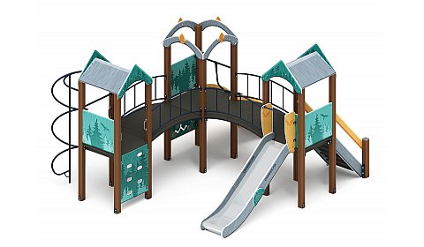 Городок (Тайга) - ДИК 2.01.3.03-03 - Игровой комплекс H=1200