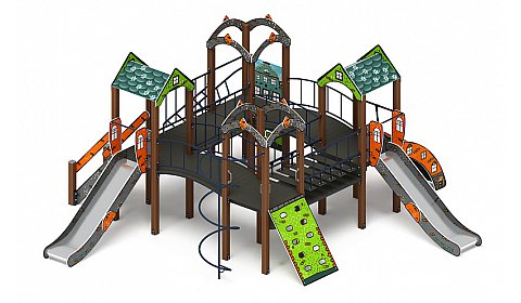 Дворик детства (Город) - ДИК 2.01.4.01-01 - Игровой комплекс H=1200