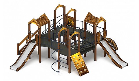 Дворик детства (ЭКО) - ДИК 2.01.4.01-02 - Игровой комплекс H=1200