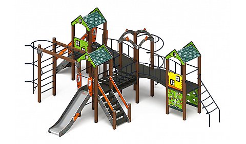 Дворик детства (Город) - ДИК 2.01.4.02-01 - Игровой комплекс H=1200