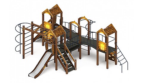 Дворик детства (ЭКО) - ДИК 2.01.4.02-02 - Игровой комплекс H=1200