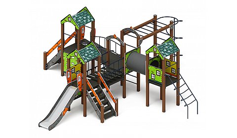 Дворик детства (Город) - ДИК 2.01.4.02-21 - Игровой комплекс H=1200