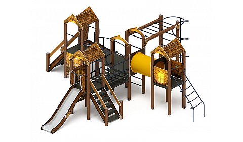 Дворик детства (ЭКО) - ДИК 2.01.4.02-22 - Игровой комплекс H=1200