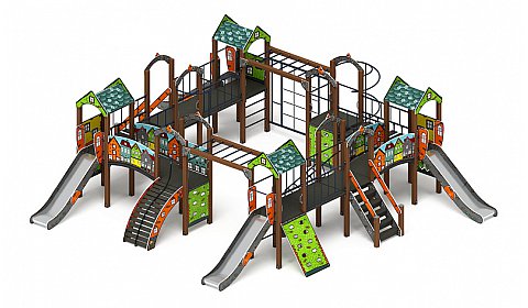 Остров детства (Город) - ДИК 2.01.8.01-01 - Игровой комплекс H=1200