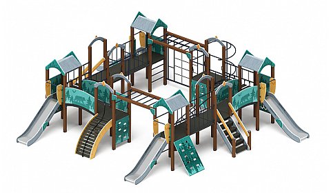 Остров детства (Тайга) - ДИК 2.01.8.01-03 - Игровой комплекс H=1200