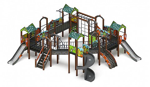 Остров детства (Город) - ДИК 2.01.8.02-01 - Игровой комплекс H=1200 H=2000