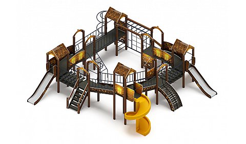 Остров детства (ЭКО) - ДИК 2.01.8.02-02 - Игровой комплекс H=1200 H=2000