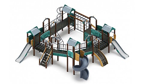 Остров детства (Тайга) - ДИК 2.01.8.02-03 - Игровой комплекс H=1200 H=2000