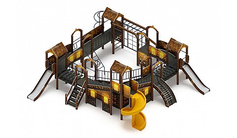 Остров детства (ЭКО) - ДИК 2.01.8.02-12 - Игровой комплекс H=1200 H=2000