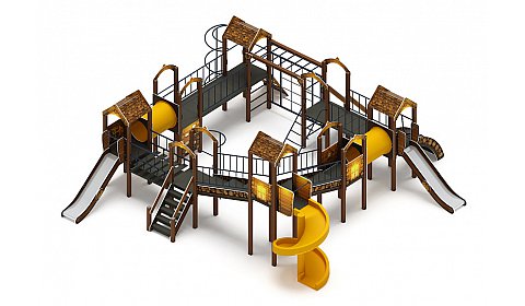 Остров детства (ЭКО) - ДИК 2.01.8.02-22 - Игровой комплекс H=1200 H=2000