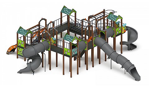 Остров детства (Город) - ДИК 2.01.8.02-31 - Игровой комплекс H=2000
