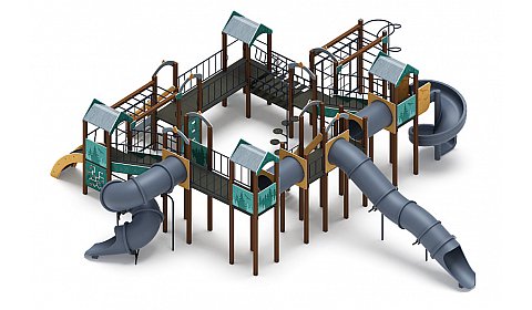 Остров детства (Тайга) - ДИК 2.01.8.02-33 - Игровой комплекс H=2000