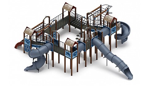 Остров детства (Алтай) - ДИК 2.01.8.02-34 - Игровой комплекс H=2000