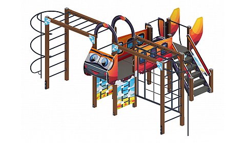 Аэроплан (мульт) - ДИК 2.03.4.02-01 - Игровой комплекс Н=1200