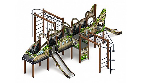 Аэроплан (В джунглях) - ДИК 2.03.4.04-02 - Игровой комплекс Н=1200