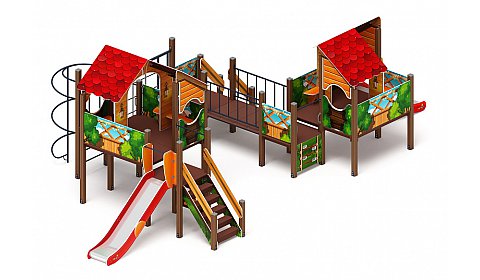 Теремок - ДИК 2.07.03-01 - Игровой комплекс H=750 H=1200