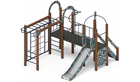 Навина (Техно-голубой) - ДИК 2.09.04-01 - Игровой комплекс H=1200