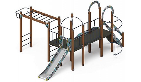 Навина (Техно-голубой) - ДИК 2.09.05-01 - Игровой комплекс H=1200