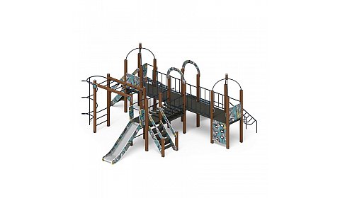 Навина (Техно-голубой) - ДИК 2.09.07-01 - Игровой комплекс H=1200