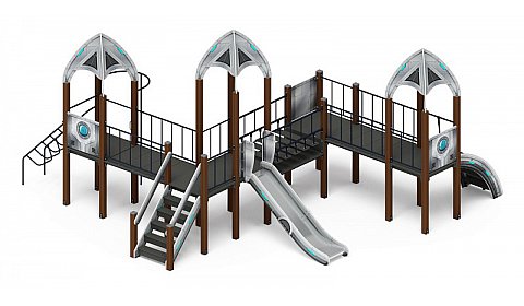 Космопорт (Серый) - ДИК 2.14.07-01 - Игровой комплекс H=1200