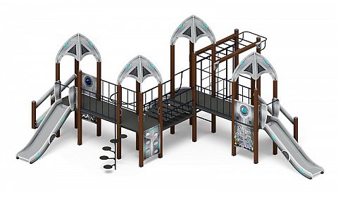 Космопорт (Серый) - ДИК 2.14.07-11 - Игровой комплекс H=1200