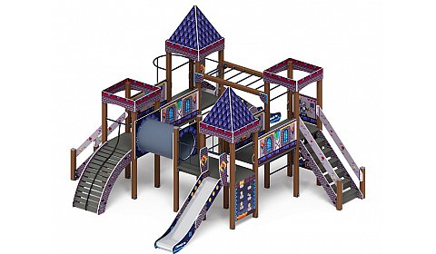 Замок (Пиксель) - ДИК 2.18.02-13 - Игровой комплекс H=1200 H=1500