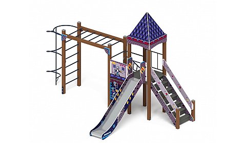 Замок (Пиксель) - ДИК 2.18.03-03 - Игровой комплекс H=1500