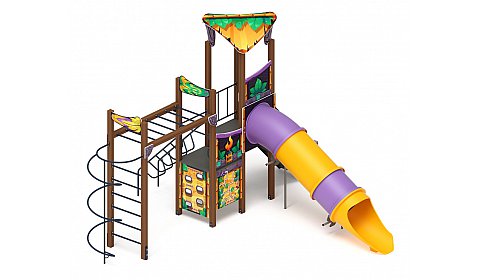 Волшебный город (горка труба) (Майя) - ДИК 2.19.04-01 - Игровой комплекс Н=1500