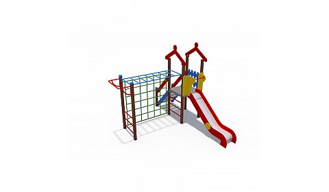 ДИО 04109 Детский игровой комплекс с металлическим скатом Н-1200